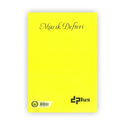 Dplus A4 Müzik Defteri Plastik Kapak Sarı