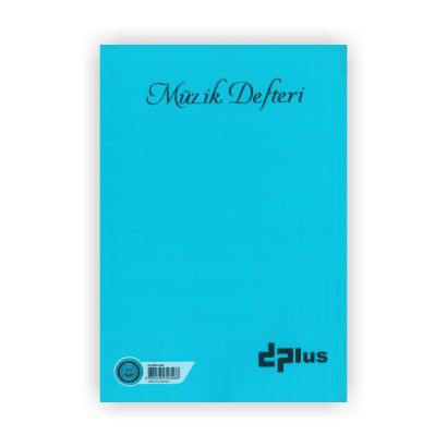 Dplus A4 Müzik Defteri Plastik Kapak Mavi