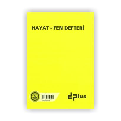 Dplus A4 Hayat Fen Plastik Kapak Sarı