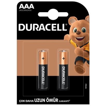 Duracell İnce Kalem Pil AAA 2'li