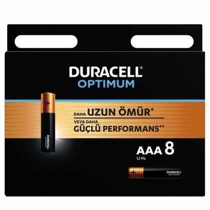 Duracell Optımum İnce Kalem Pil 8'li