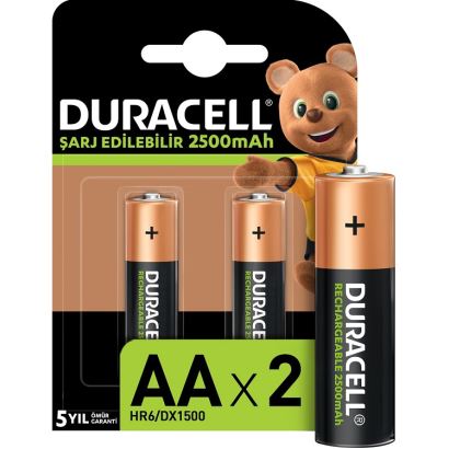 Duracel Şarj Edilebilir Pil AA (2500 Mah)