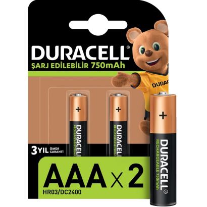 Duracell Şarj Edilebilir Pil AAA (750 Mah)