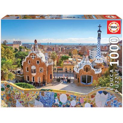 Educa 1000 Parça Park Güell den Barcelona Görünümü Puzzle