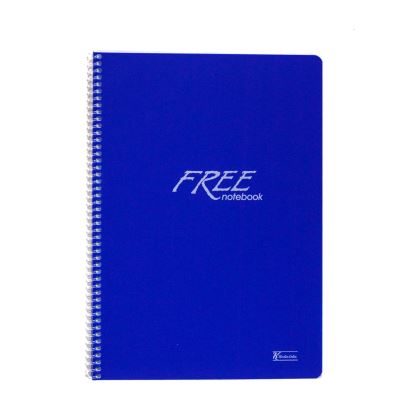 Free A4 80yp Çizgili Defter Mavi