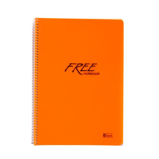 Free A4 80yp Çizgili Defter Turuncu