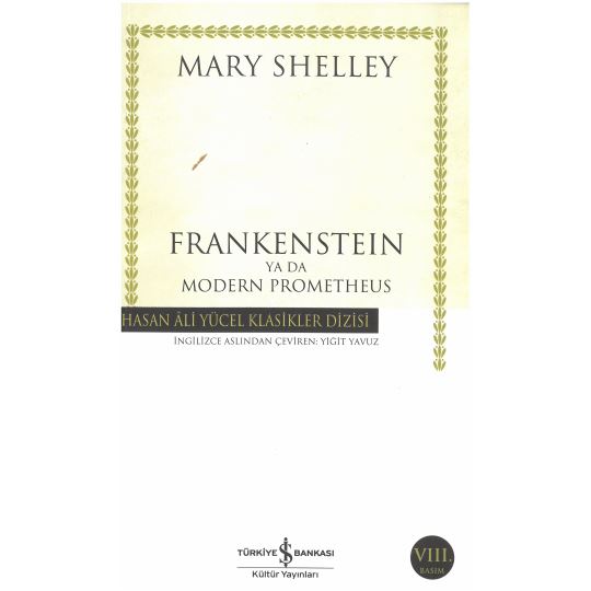 Frankenstein Ya Da Modern Prometheus Hasan Ali Yücel Klasikler 0