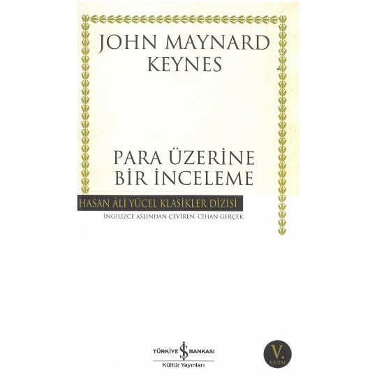 Para Üzerine Bir İnceleme Hasan Ali Yücel Klasikler