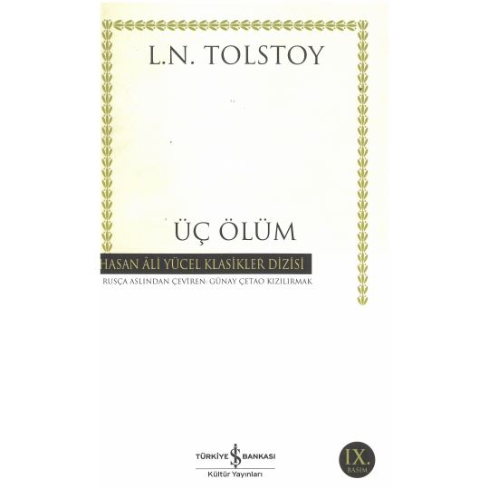 Üç Ölüm Hasan Ali Yücel Klasikler