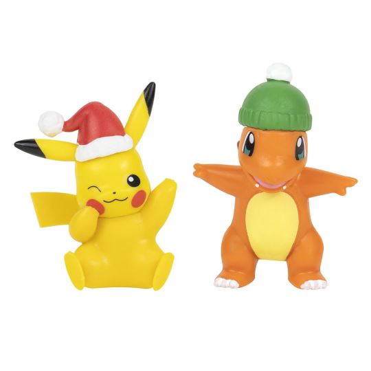 Pokemon Battle 2'li Figür Noel Seri - Pikachu +
