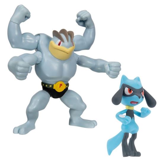 Pokemon Battle 2'li Figür Machamp Ve Riolu