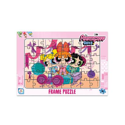 Powerpuff Girl 48 Parça Frame Puzzle Pembe