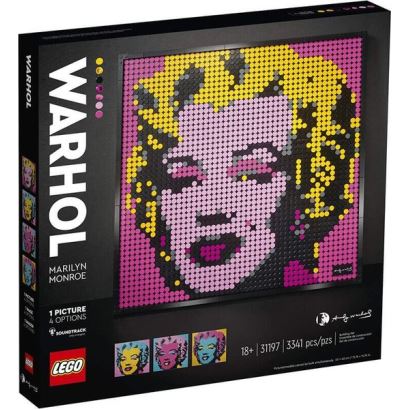 LEGO Art Andy Warhol'un Marilyn Monroe Tablosu