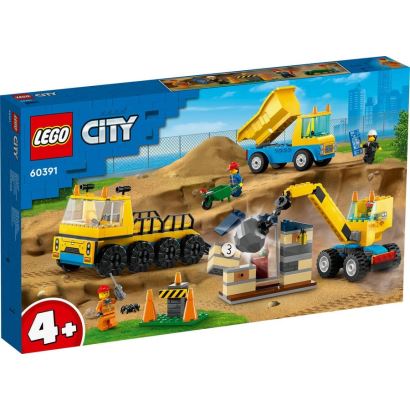 LEGO® City İnşaat Kamyonları ve Yıkım Gülleli Vinç