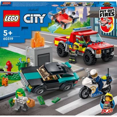 LEGO City İtfaiye Kurtarma Operasyonu ve Polis Takibi