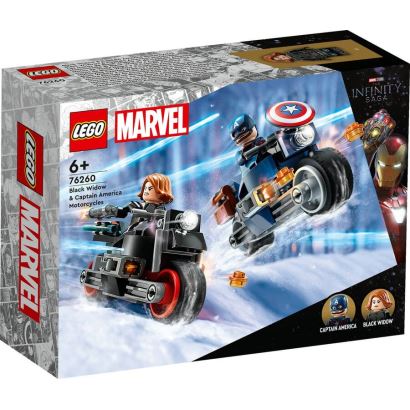 LEGO® Marvel Black Widow ve Kaptan Amerika Motosikletleri