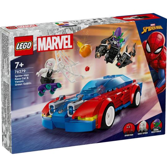 LEGO® Marvel Örümcek Adam Yarış Arabası ve Venom Green Goblin