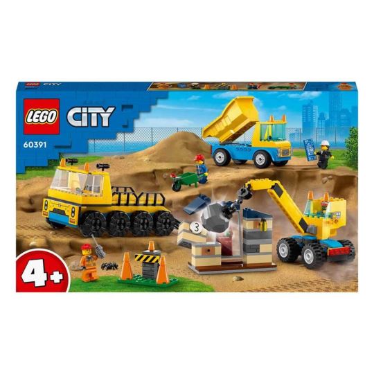 Lego City İnşaat Kamyonları Ve Yıkım Gülleli Vinç