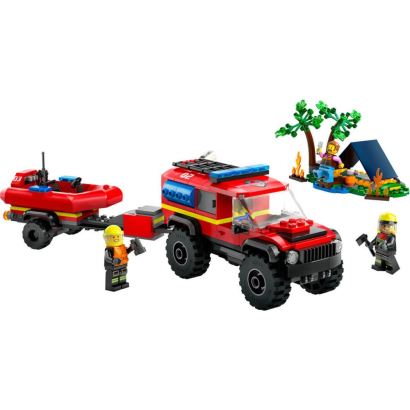 Lego City 4x4 Kurtarma Botlu İtfaiye Kamyonu