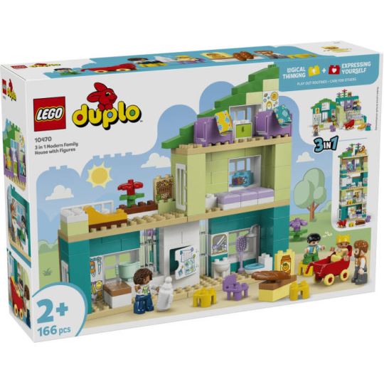 LEGO® DUPLO® 3’ü 1 Arada Figürlü Modern Aile Evi