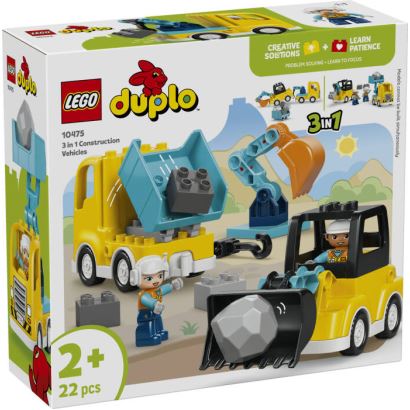  LEGO® DUPLO® 3’ü 1 Arada İnşaat Araçları
