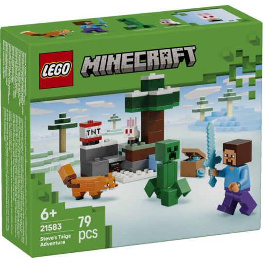 LEGO® Minecraft® Steve'in Tayga Macerası