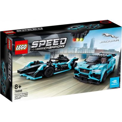LEGO Speed Champions Formula E Panasonic Jaguar Racing GEN2 Araba ve Jaguar I-PACE eTROPHY
