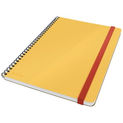 Leitz Cosy Soft Touch Spiralli Büyük Boy Kareli Defter B5 Sarı