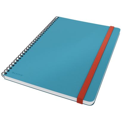 Leitz Cosy Soft Touch Spiralli Büyük Boy Çizgili Defter Mavi