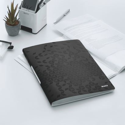 Leitz WOW Sunum Dosyası 40 Poşetli Siyah