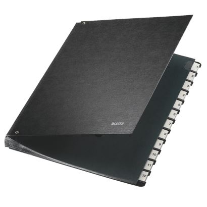 Leitz Evrak Düzenleyici Mukavva Kaplı 1-12 Rakam Siyah