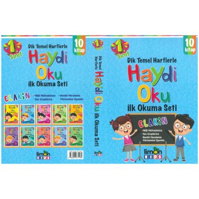 Dik Temel Harflerle Haydi Oku İlk Okuma Seti 10 Kitap 1. Sınıflar İçin 0