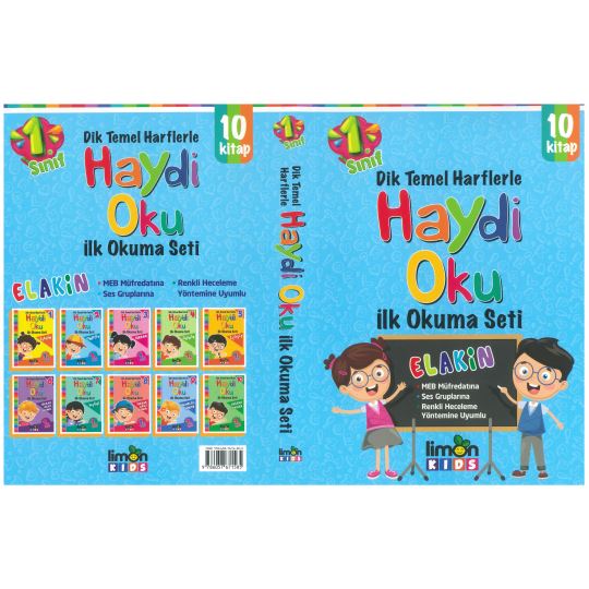 Dik Temel Harflerle Haydi Oku İlk Okuma Seti 10 Kitap 1. Sınıflar İçin 0