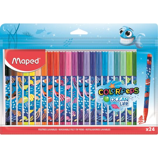 Maped Color'Peps Ocean Keçeli Kalem Boya 24 Renk