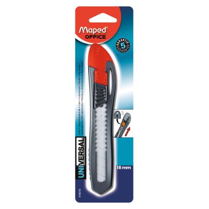 Maped Universal Plastik Maket Bıçağı 18 mm Kırmızı