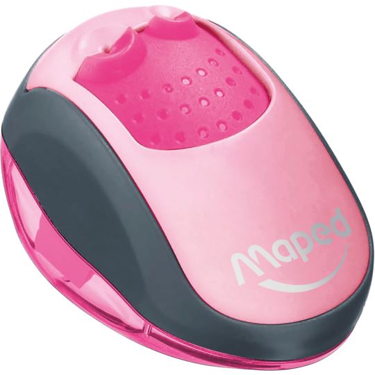 Maped Clean Çift Gözlü Hazneli Kalemtıraş Pembe