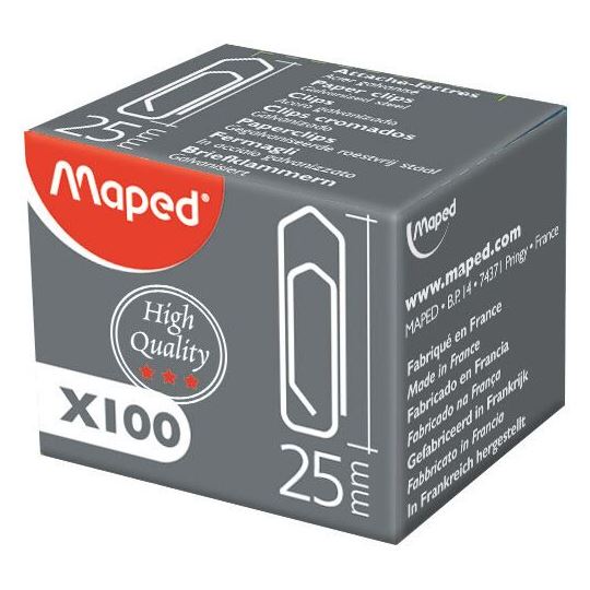 Maped Yüksek Kaliteli Ataş Kutusu 100 Adet 25mm