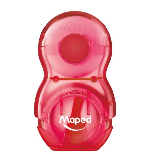 Maped Şeffaf Hazneli Silgili Kalemtıraş Pembe