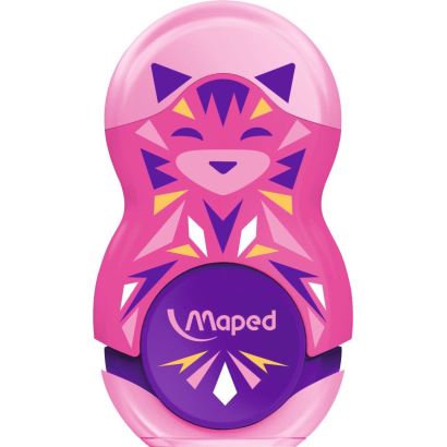 Maped Mini Cute Loopy Silgili Kalemtıraş Pembe