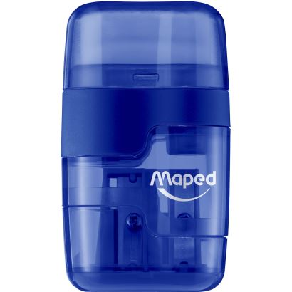 Maped Connect Çift Gözlü Hazneli Silgili Kalemtıraş Mavi