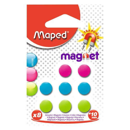 Maped 8'li Mıknatıs 10mm Karışık