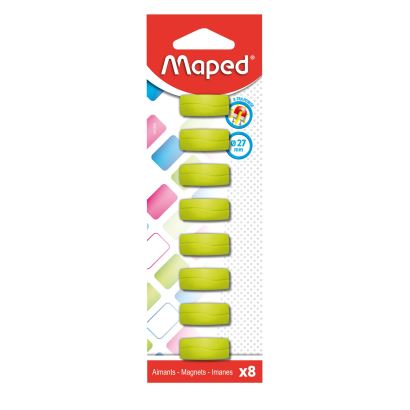 Maped 8'li Mıknatıs 27mm Yeşil