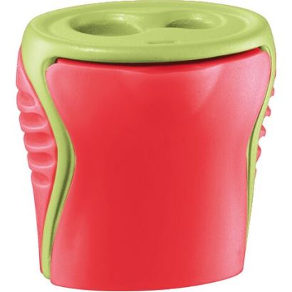 Maped Plastik 2 Gözlü Hazneli Kalemtıraş Kırmızı