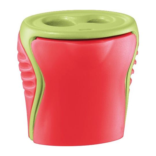 Maped Plastik 2 Gözlü Hazneli Kalemtıraş Kırmızı