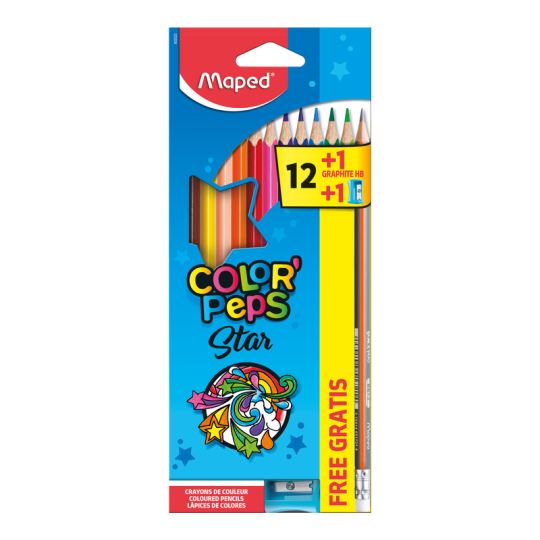 Maped Color'Peps 12 Renk Kalem Boya Avantajlı Paket