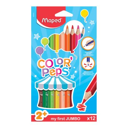 Maped Color'Peps 12 Renk Jumbo Kalem Boya