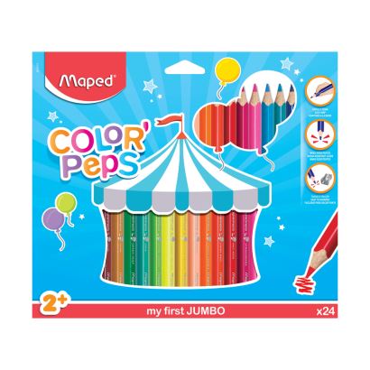 Maped Color'Peps 24 Renk Jumbo Kalem Boya