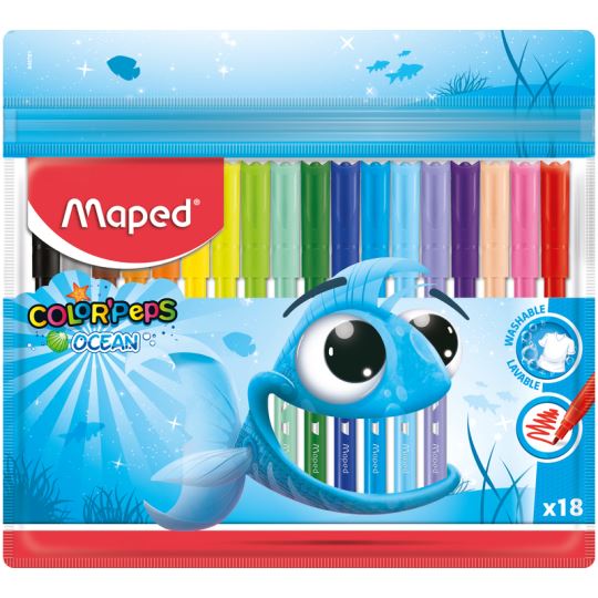 Maped Cp Ocean 18 Renk Keçeli Kalem