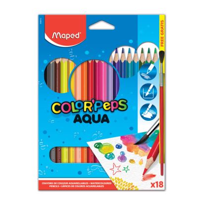 Maped Color'Peps 18 Renk Kuru Sulu Kalem Boya