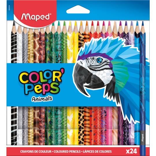 Maped Color'Peps Animals Kuru Boya Kalemleri 24 Renk